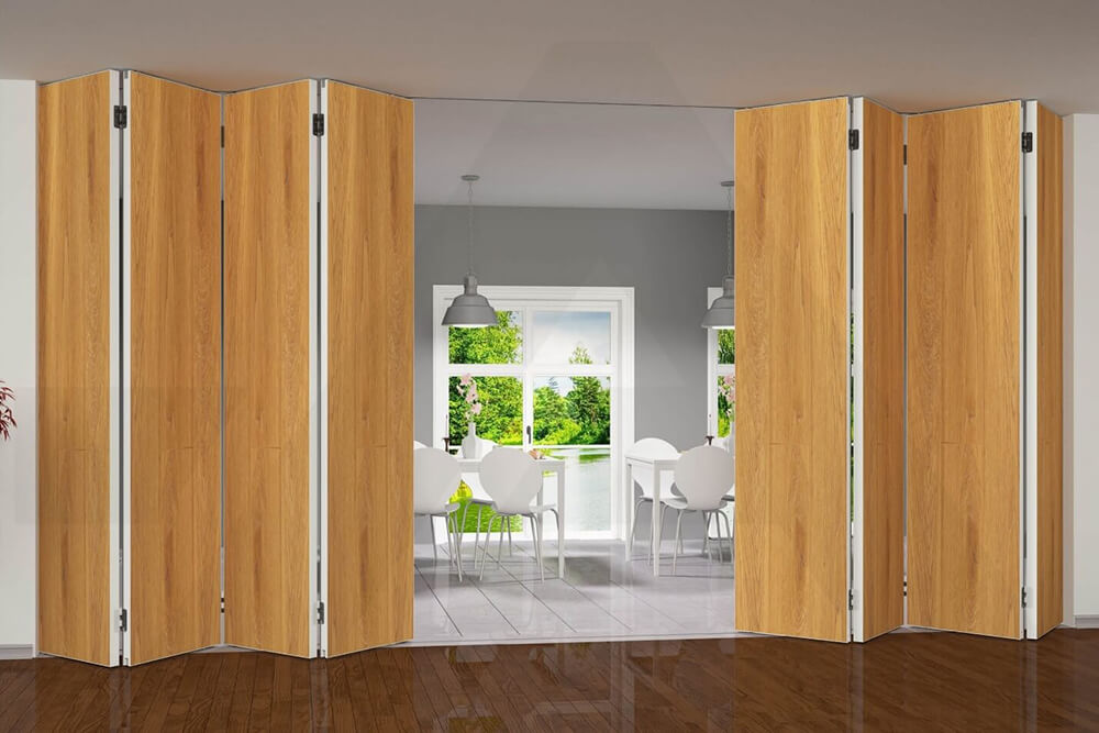 Большие складные двери