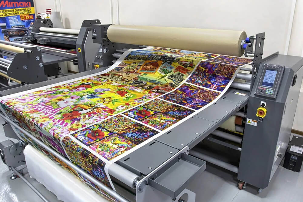 Нанесение сублимационной печати станком